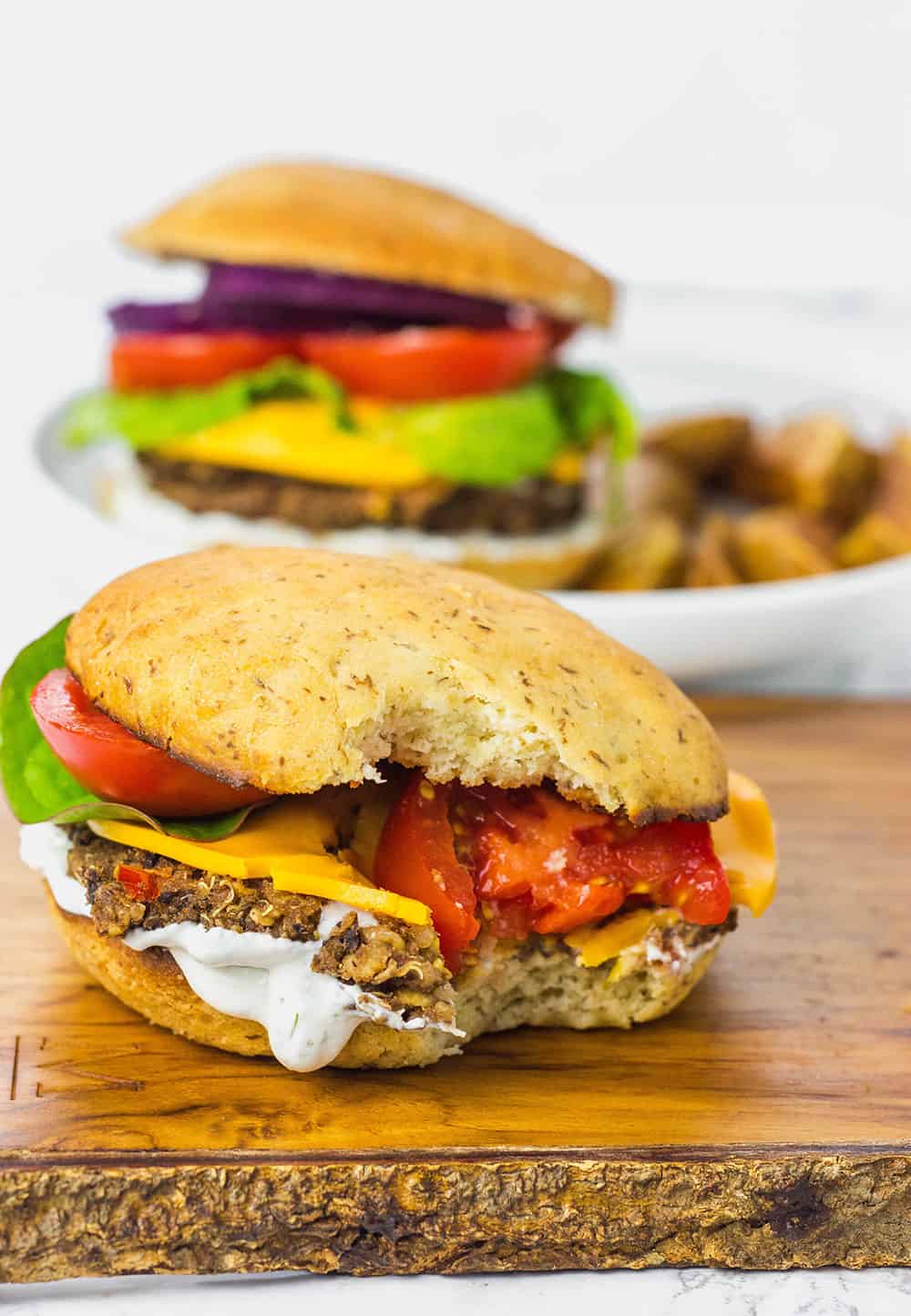 Black Bean Quinoa Burger