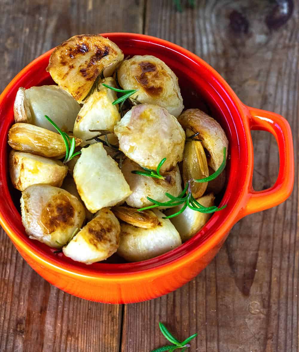 Roasted Turnips With Garlic