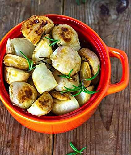 Roasted Turnips With Garlic