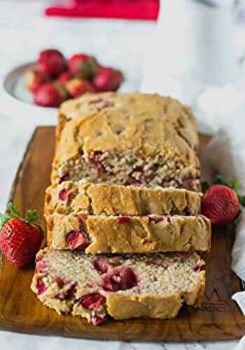 Vegan Strawberry Banana Bread