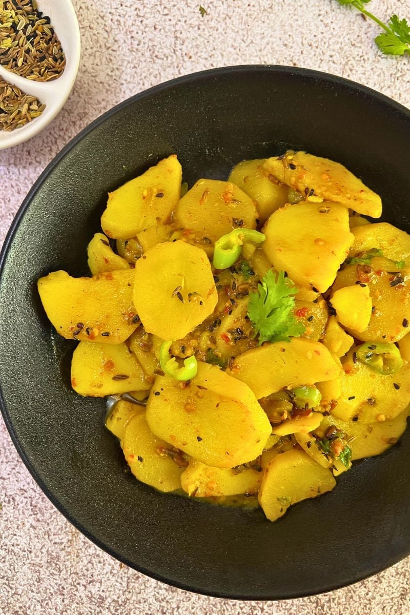 Vegan Achari Aloo