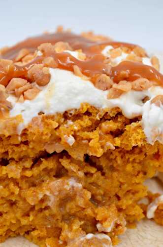 Pumpkin Poke Cake