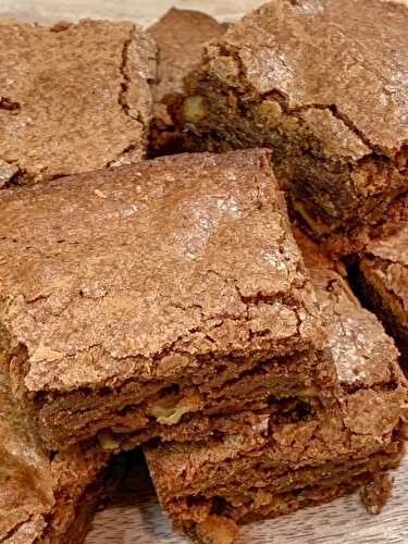 Classic Saucepan Chocolate Brownies with Walnuts