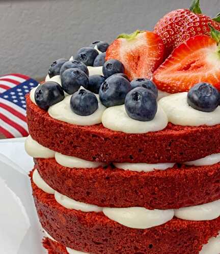Patriotic Red Velvet Cake
