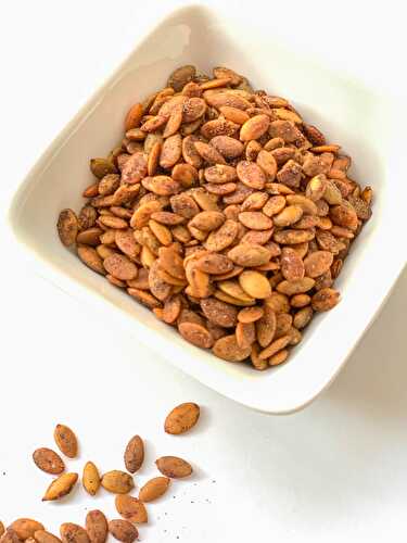 Spicy Chili Lime Roasted Pumpkin Seeds