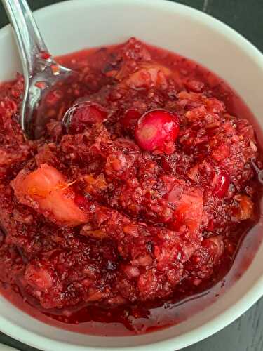 Simple Orange Cranberry Relish