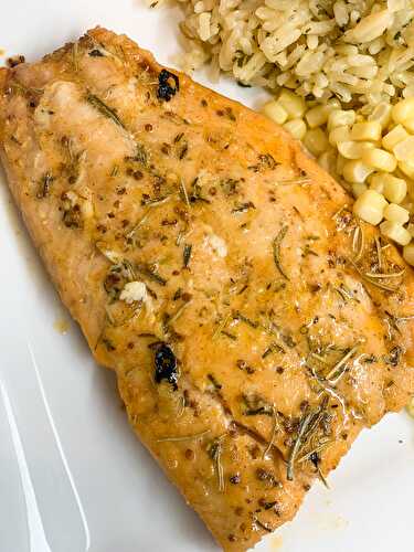 Maple & Mustard Roasted Salmon