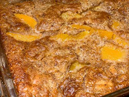 Old School Peach Cobbler