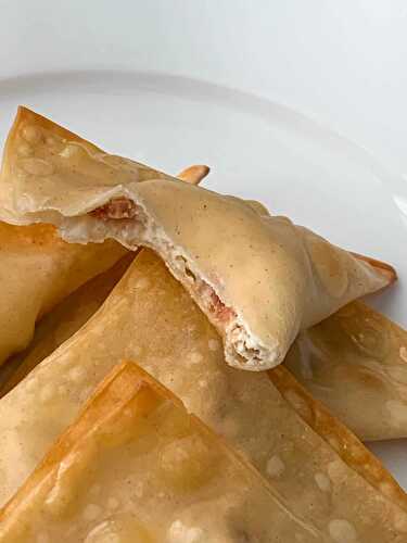 Baked Cream Cheese and Bacon Wontons