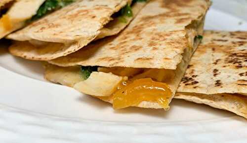 Chicken Quesadillas with Apricot Jam