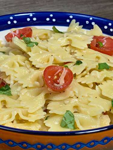 Bow-Tie Pasta with Fresh Basil & Tomatoes