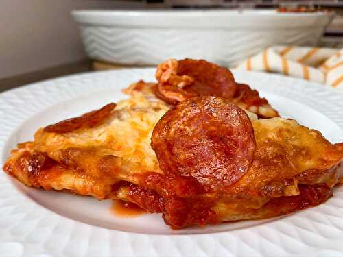 Ravioli Pizza Bake