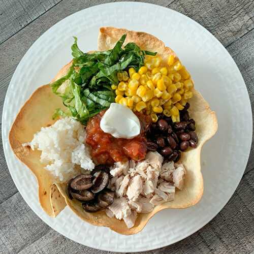 Easy Chicken Taco Bowls