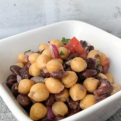 Garbanzo and Black Bean Salad