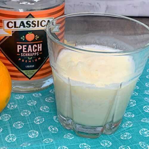 Easy Peach Cream Cocktail