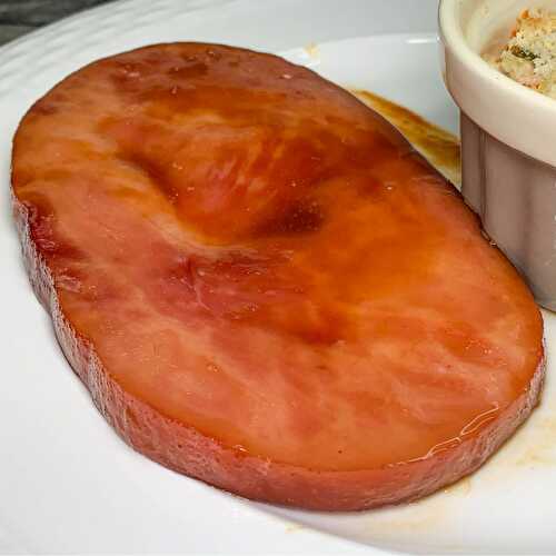 Easy Maple Syrup Ham Steaks