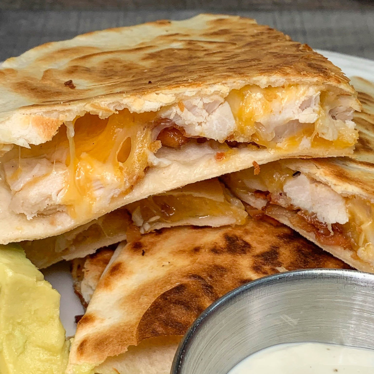 Chicken Bacon Ranch Quesadillas