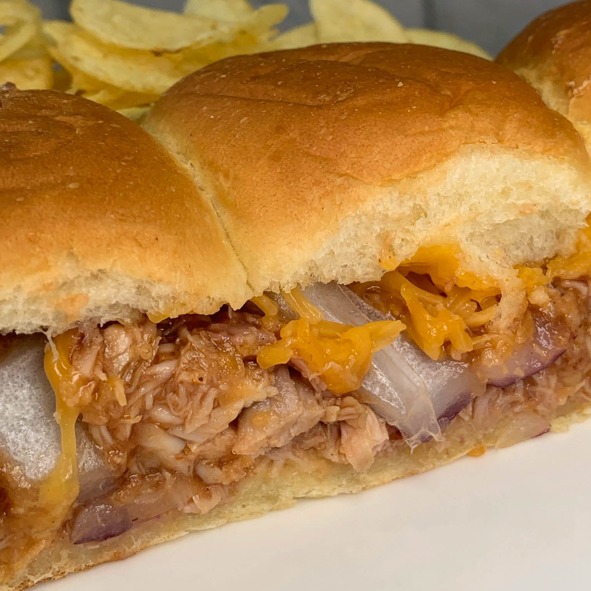 Baked BBQ Chicken Sliders