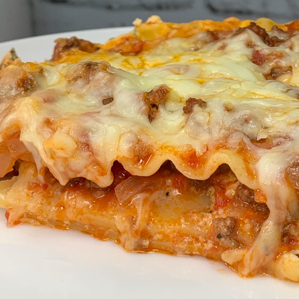 Beef and Sausage Lasagna