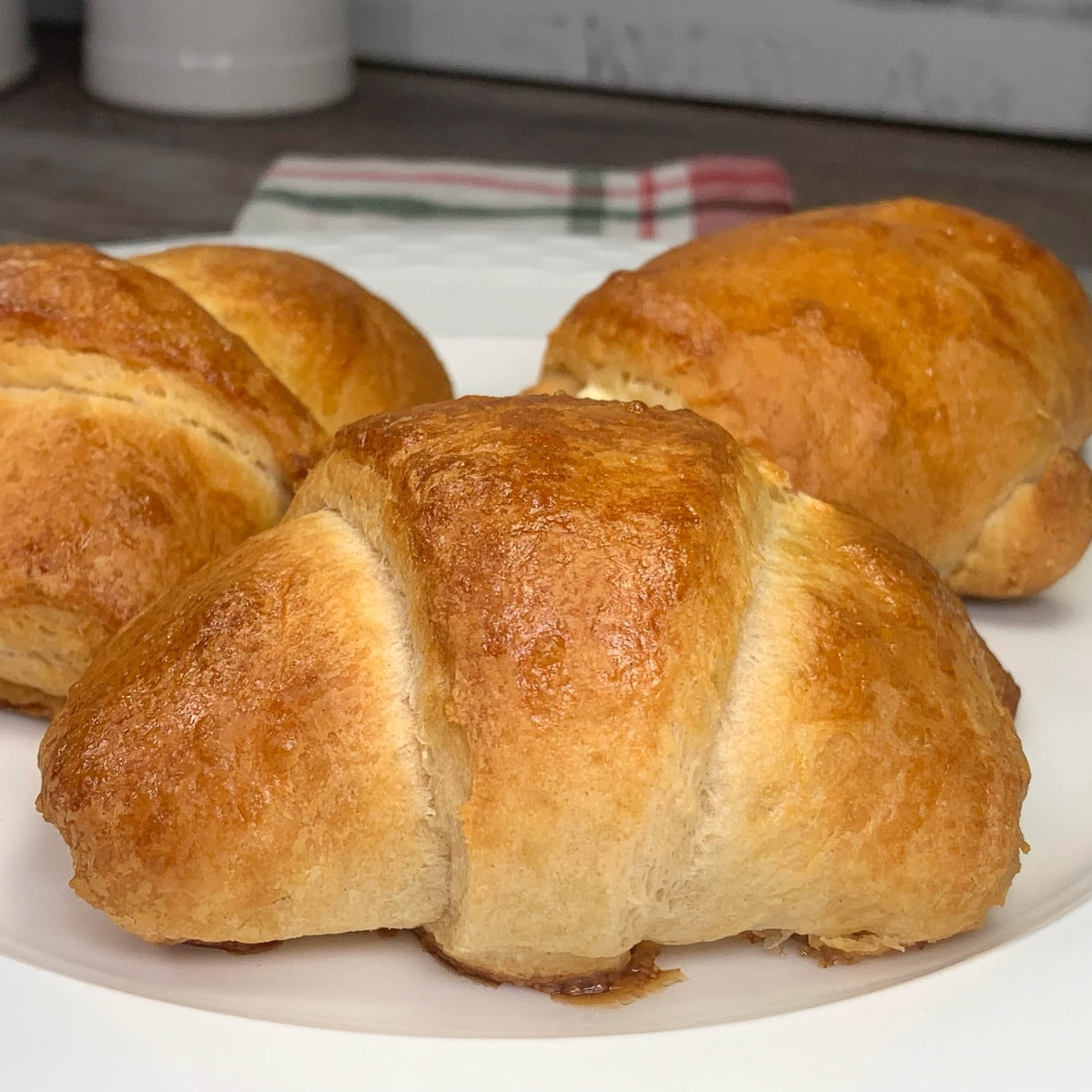 Cheesy Ham Croissants