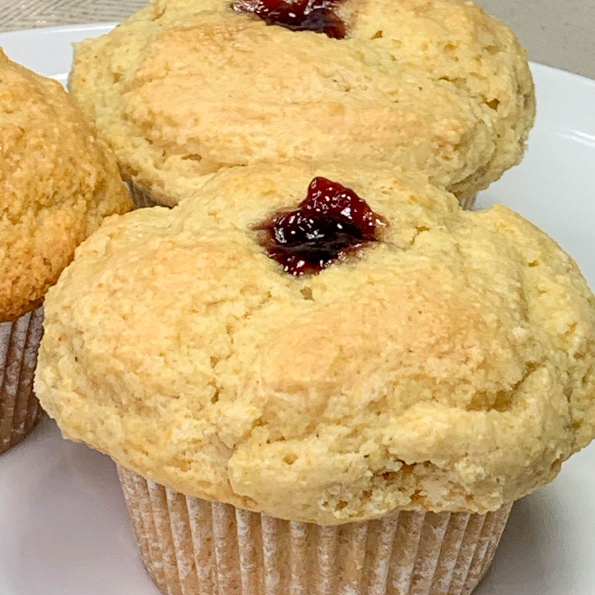 Raspberry Corn Muffins