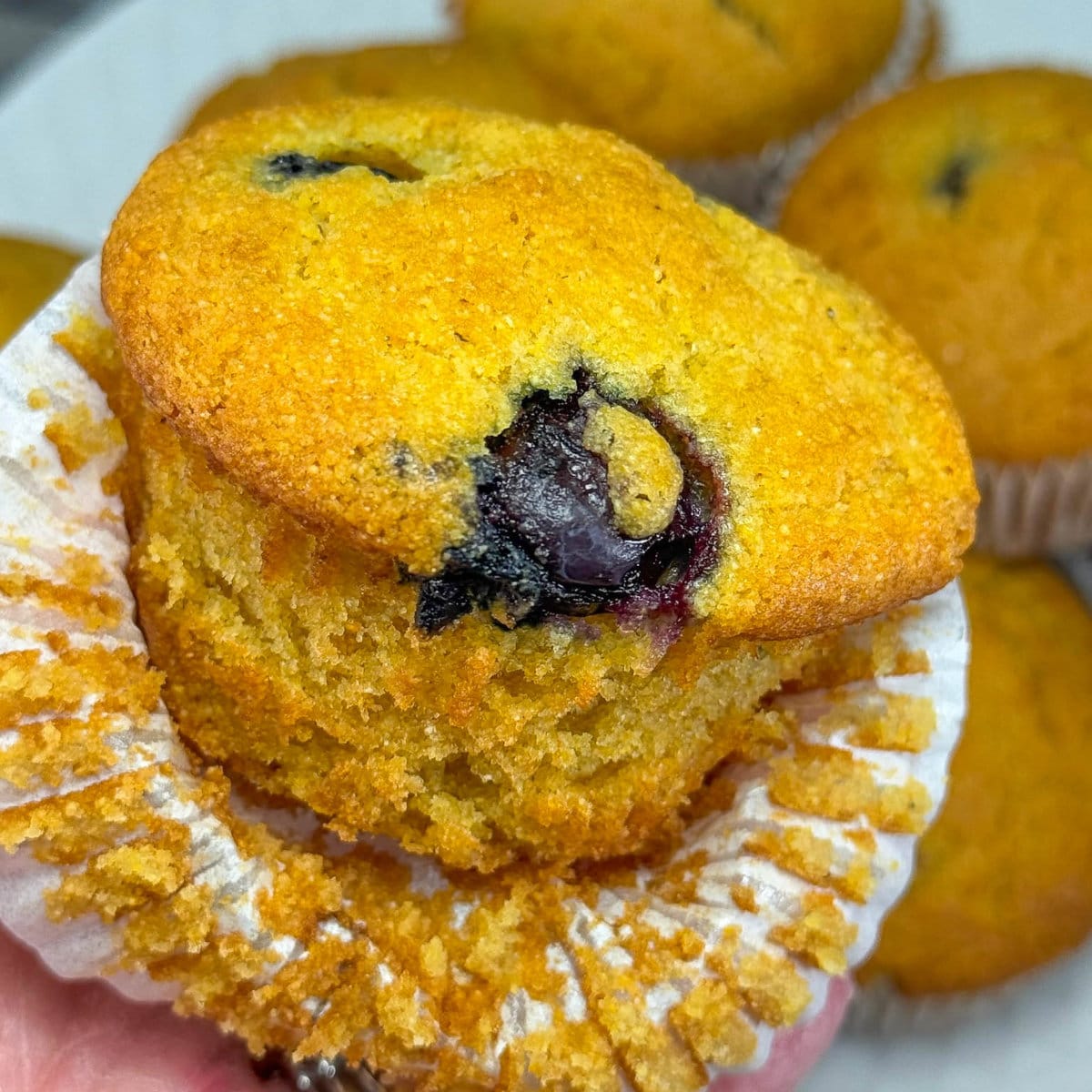 Elvis' Blueberry Corn Muffins