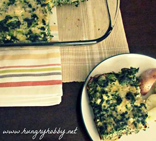 Shaved Brussel Sprouts and Spinach Quiche