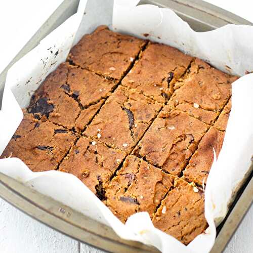 Dark Chocolate Chunk Blondies