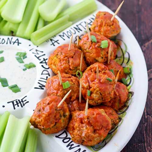Gluten Free Buffalo Chicken Meatballs