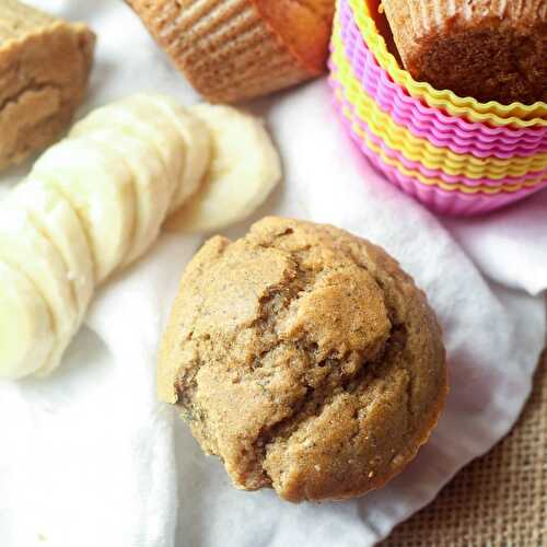 Coconut Oil Banana Muffins