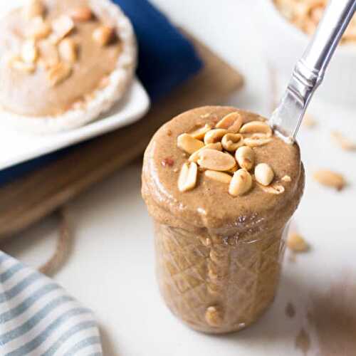 Homemade Peanut Butter with Flax