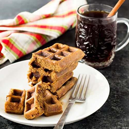 Gingerbread Protein Waffles