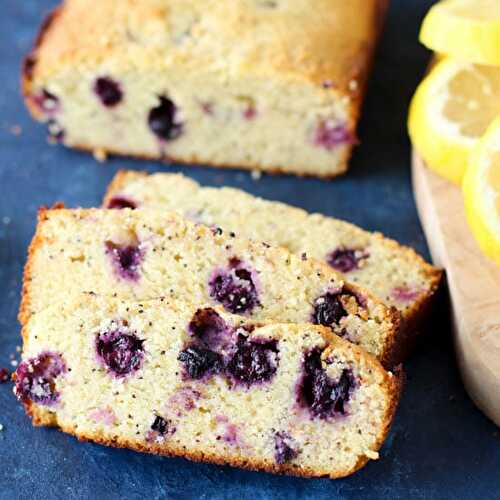 Healthy Blueberry Lemon Poppy Seed Bread
