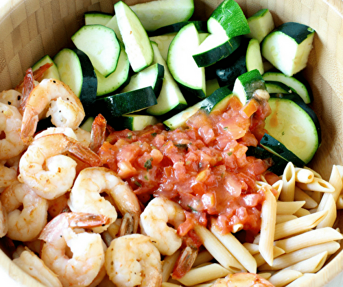 Bruschetta Shrimp Pasta