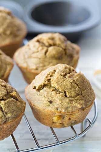 Oat Flour Banana Muffins