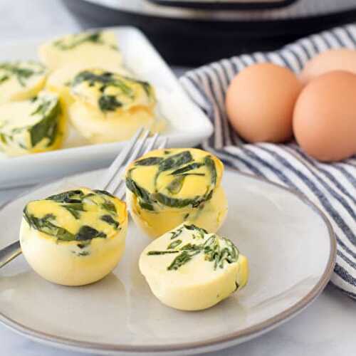 Spinach Gruyere Instant Pot Egg Bites