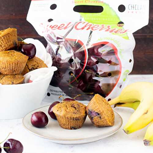 Banana Cherry Muffins