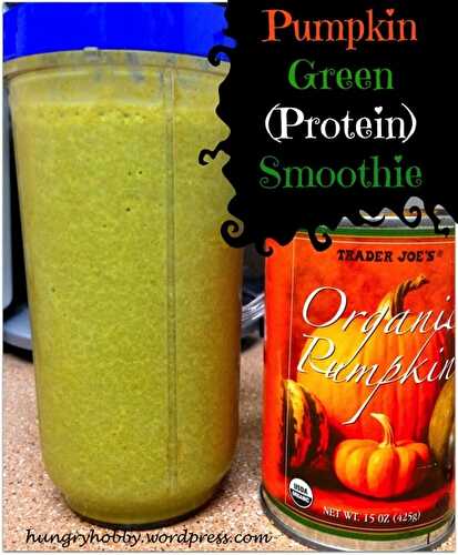 9.75 Mile Run and Pumpkin Green (Protein) Smoothie
