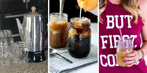 How to make healthy homemade iced coffee at home. 