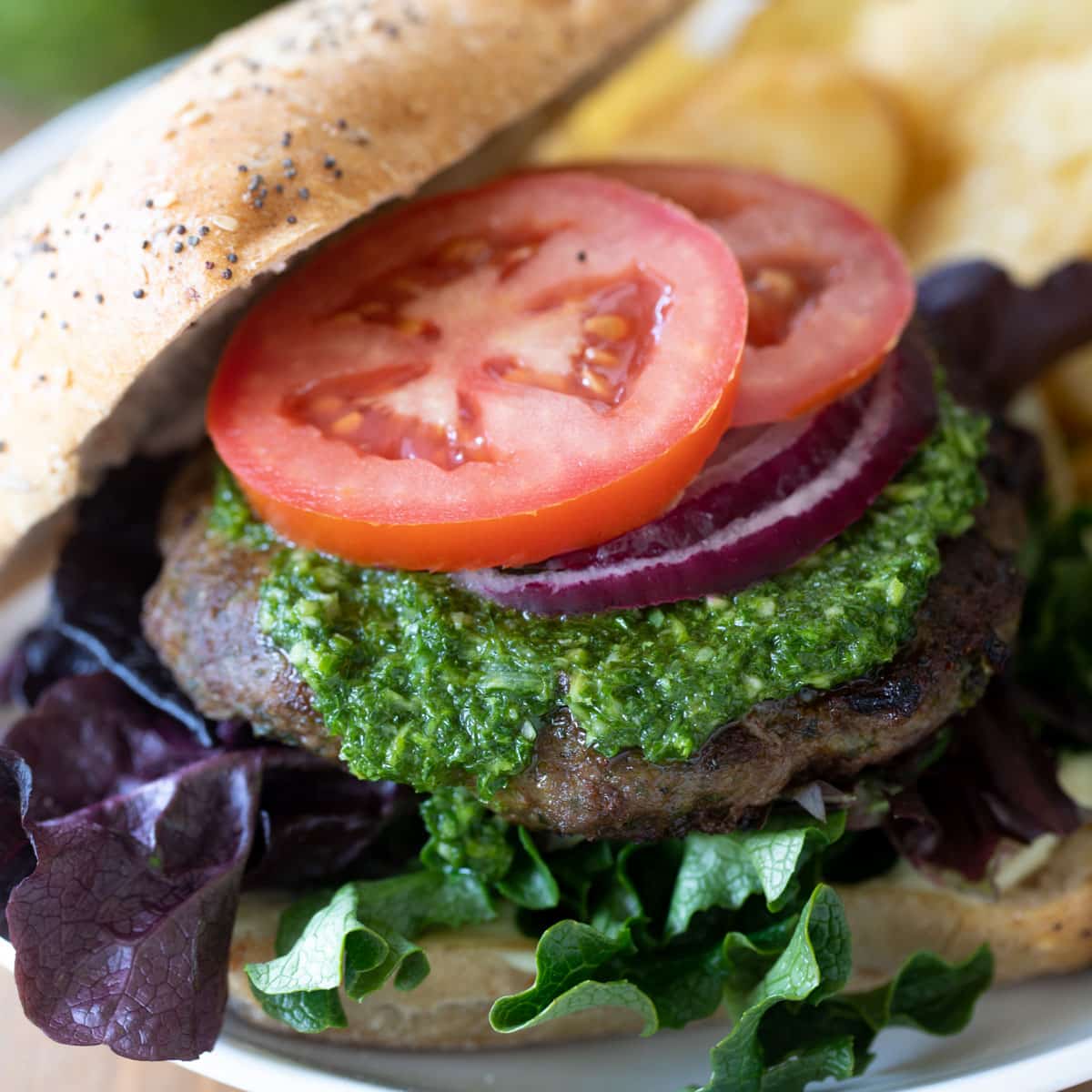 Chimichurri Burgers