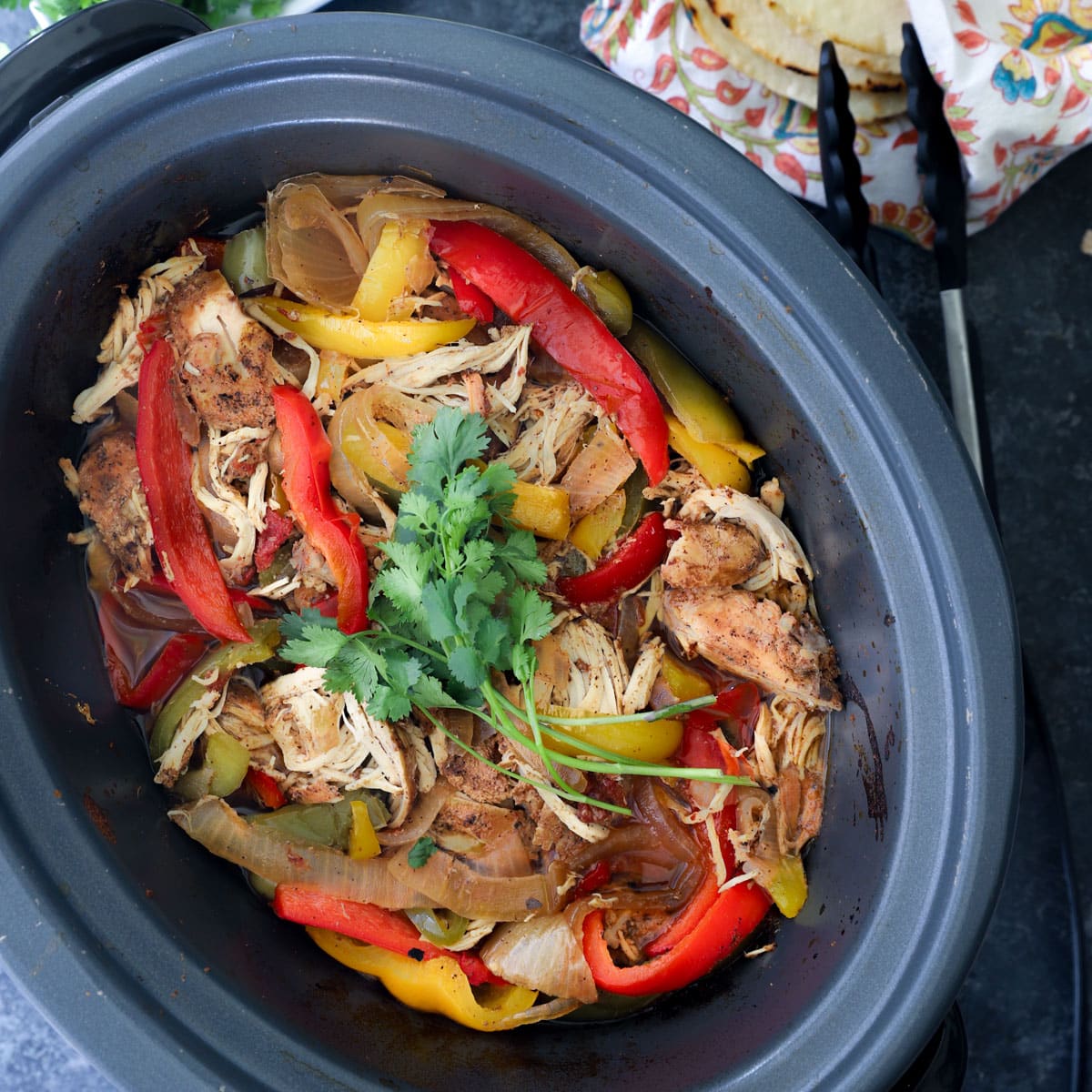 Slow Cooker Chicken Fajitas Recipe