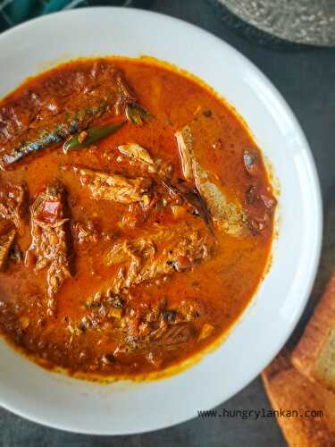 Sri Lankan Canned Mackerel curry
