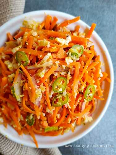 Sri Lankan Carrot Salad/Sambola