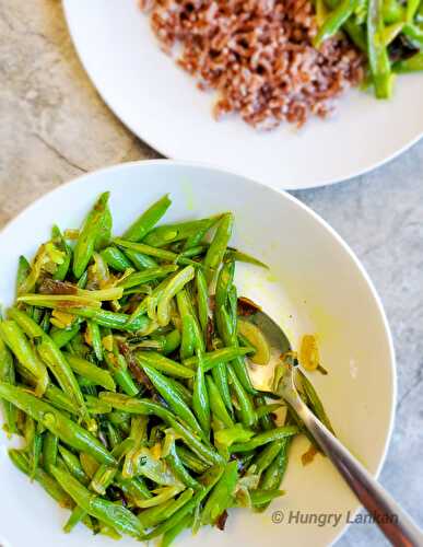 Sri Lankan green beans stir-fry