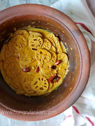 Vegan lotus root curry