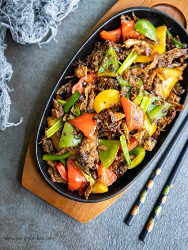 Mushrooms and Peppers Stir-fry
