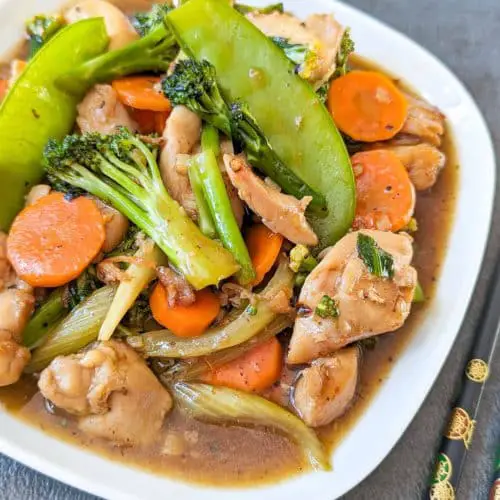 Chicken and Mix Vegetables Stir-fry
