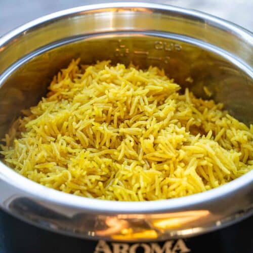 Yellow Rice in Rice Cooker