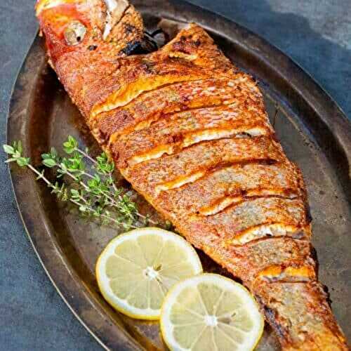 Baked Whole Snapper