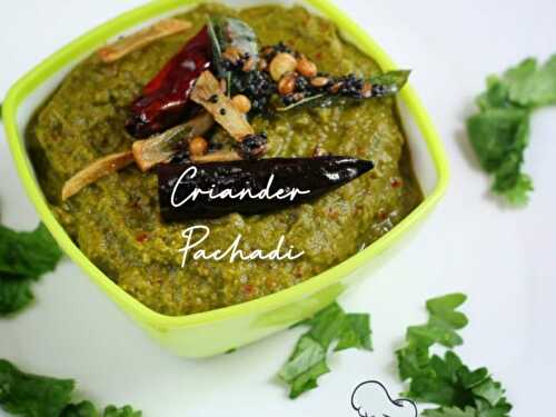 Coriander Pachadi Recipe